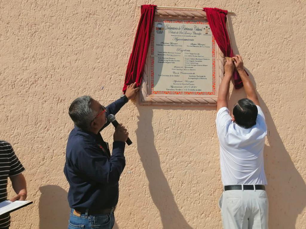 chusmtz_'s tweet photo. Hoy develamos la placa de la Declaratoria de Patrimonio Cultural del Municipio de Cuernavaca al Poblado de San Lorenzo Chamilpa.📜📍 Un momento muy simbólico y significativo, que sin duda todos guardaremos con mucho amor. https://t.co/A6oUqtrbaJ