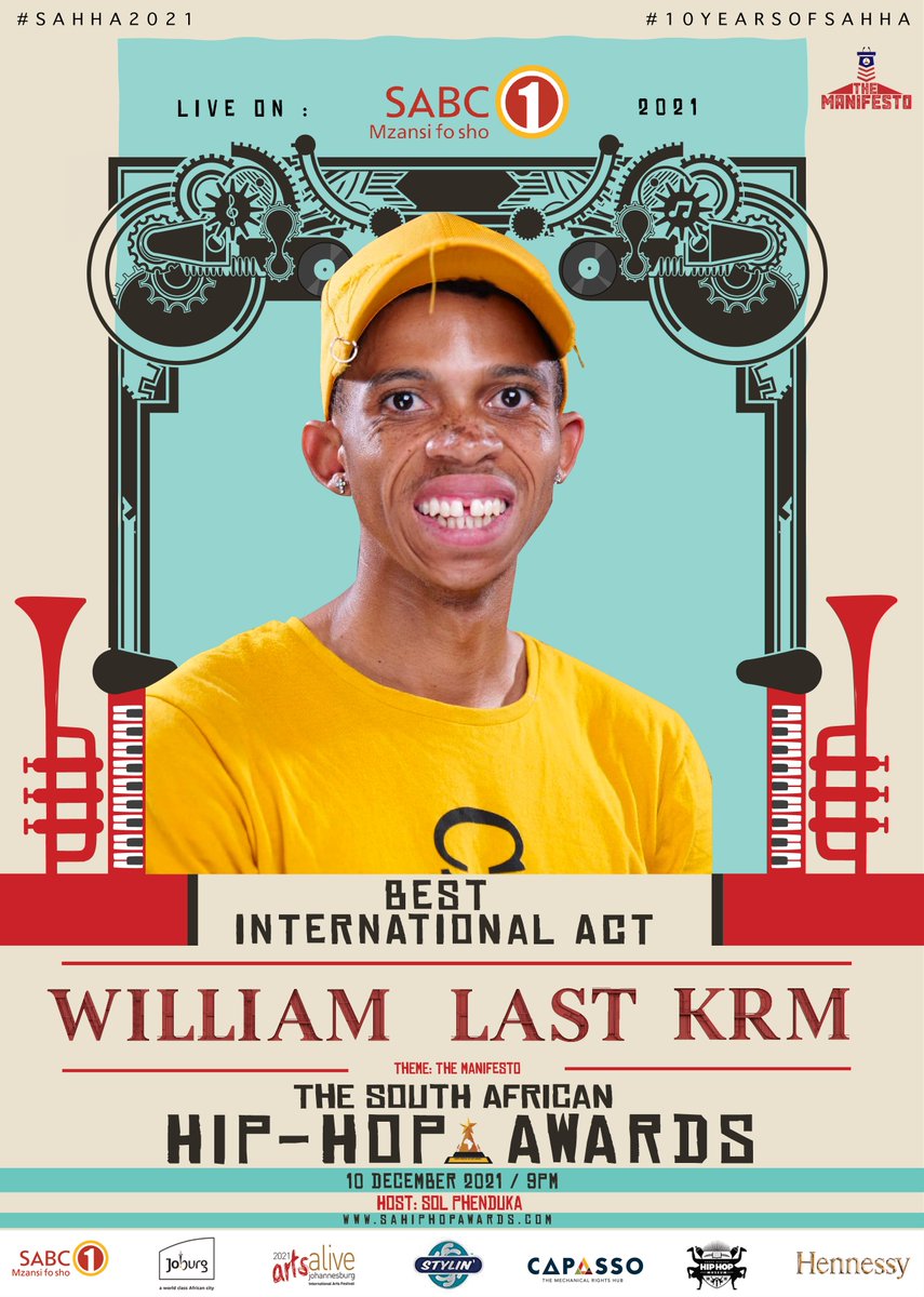 Congratulations to <a href="/williamlast_krm/">William Last KRM</a> for winning the #SAHHA2020 The Best International Act Year pyramid! 🏆 #10YearsOfSAHHA sponsored by <a href="/Hennessy/">Hennessy</a>, <a href="/Official_SABC1/">SABC 1</a>, <a href="/CityofJoburgZA/">City of Joburg</a> and <a href="/StylinDredz/">Stylin' Dredz</a>
