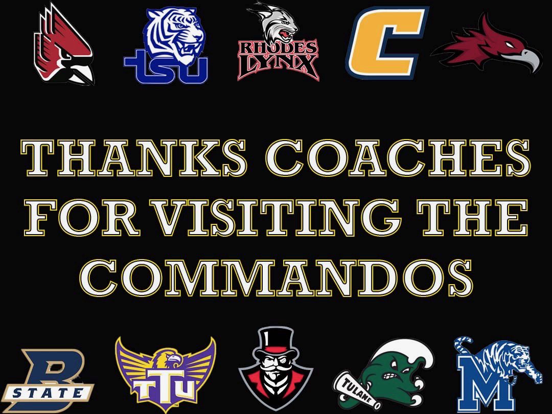 Been a busy couple weeks for the Commandos! Shoutout to all the college coaches that have come by to see our players!