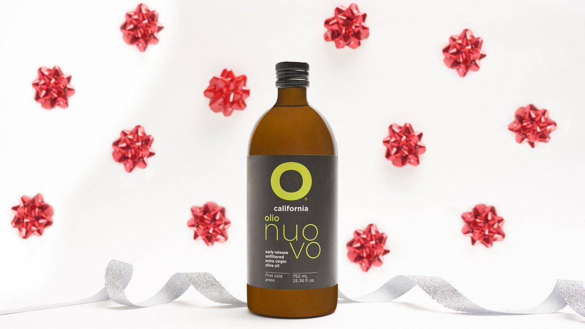 The freshest extra virgin olive oil you can get, O’s Olio Nuovo (“new  oil”) celebrates the year’s harvest from California family-run orchards. Available once a year, right after harvest, it's a unique and healthy holiday gift. Stock up before it's gone! 
ooliveoil.com/o-olio-nuovo