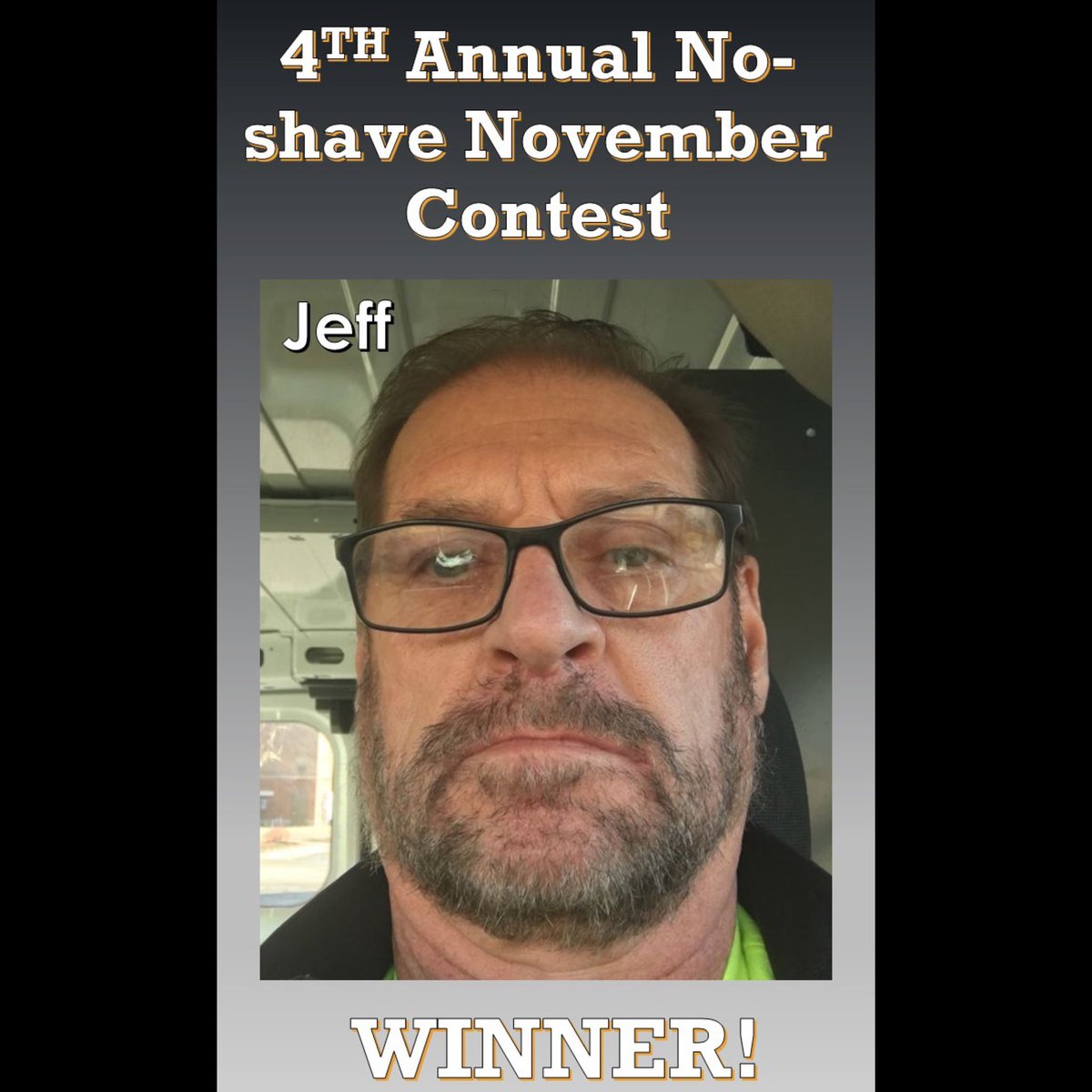 LegacyFireProt's tweet photo. Congrats to our technician Jeff H. On winning the 4th Annual No-shave November contest!

Big thanks to all the participants who helped support mens health this year!

#team #MensHealth #NoShaveNovember https://t.co/asM6NrmuaT