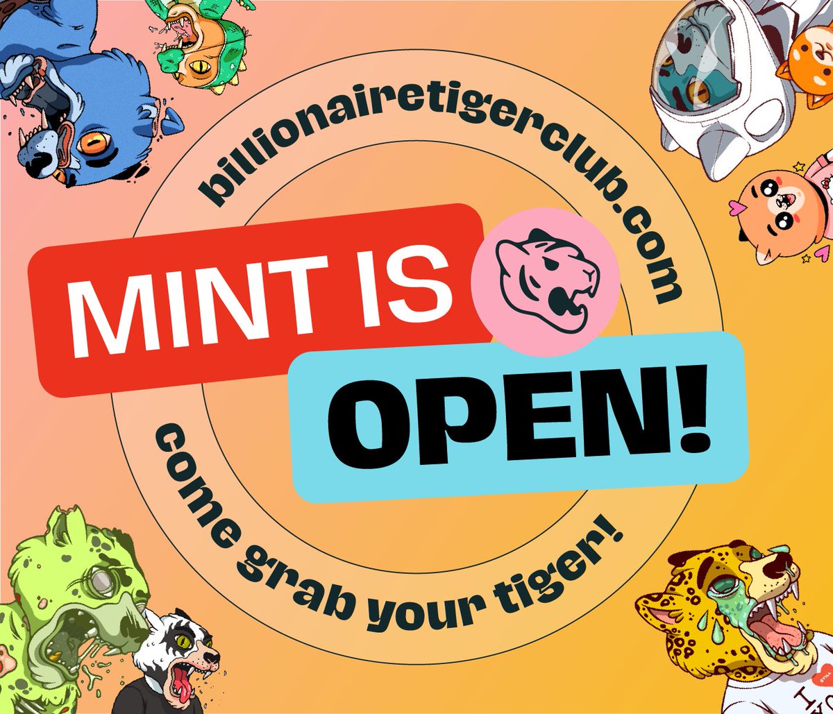 BLNTigerClub's tweet photo. 🔥It's HAPPENING!!! 
The moment you've been waiting for your whole life!!

🔥OUR MINT IS OPEN - CLICK HERE TO ACCESS ⬇️
https://t.co/lQCPfcxi4k

#NFT #NFTs #NFTCommunity #Solana #Solanart #BLNTC https://t.co/i3GmwPP1wf