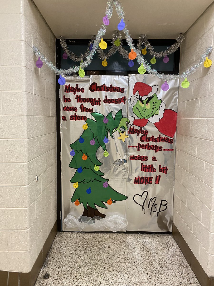 GHSBlaylock's tweet photo. “Maybe Christmas he thought doesn’t come from a store. Maybe Christmas…perhaps…means a little bit more!”

Each ornament is from a kid explaining what Christmas means to them! ❤️ https://t.co/JU4Kz4AYT6