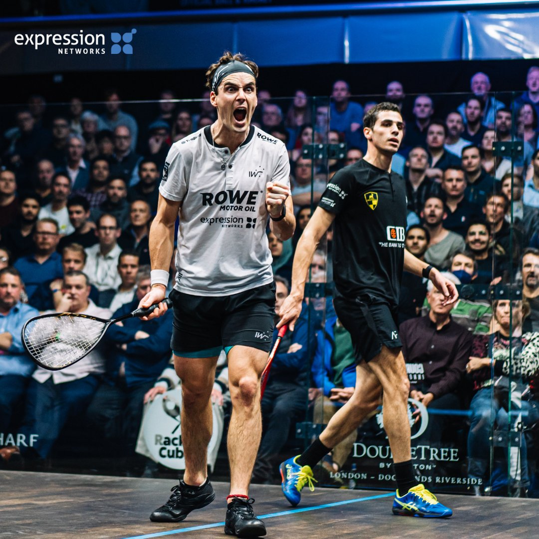 expr_ai's tweet photo. We are incredible proud of Expression Networks athlete Paul Coll (@paulcollsquash) on reaching #2 overall in the world squash rankings after his win in the Canary Wharf Classic. Congratulations Paul! https://t.co/u9wgfKwny8