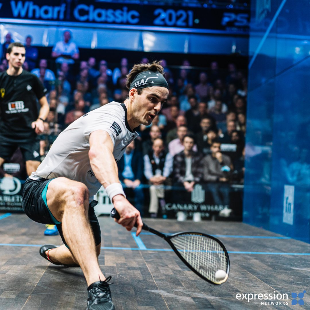 expr_ai's tweet photo. We are incredible proud of Expression Networks athlete Paul Coll (@paulcollsquash) on reaching #2 overall in the world squash rankings after his win in the Canary Wharf Classic. Congratulations Paul! https://t.co/u9wgfKwny8