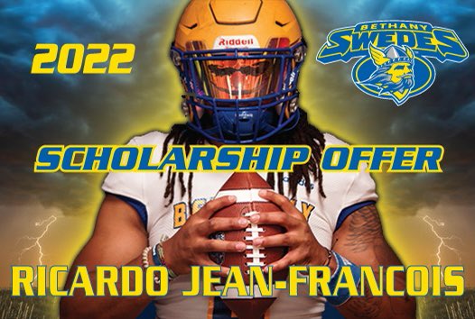 darealricky2x's tweet photo. Blessed and thankful to say I have received my first offer from Bethany College @QBcoachsnyder @SwedesFB @coachcitro @Coach_Fields53 @MrMcMillinPRHS https://t.co/TTkAUTHbXe