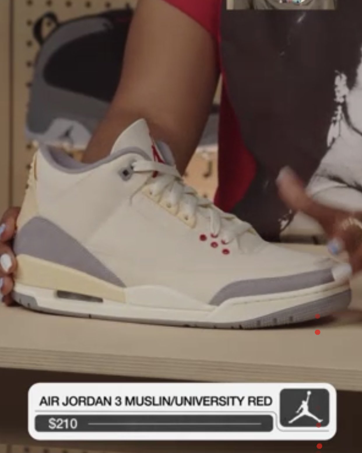 Air jordan 3 university cheap red