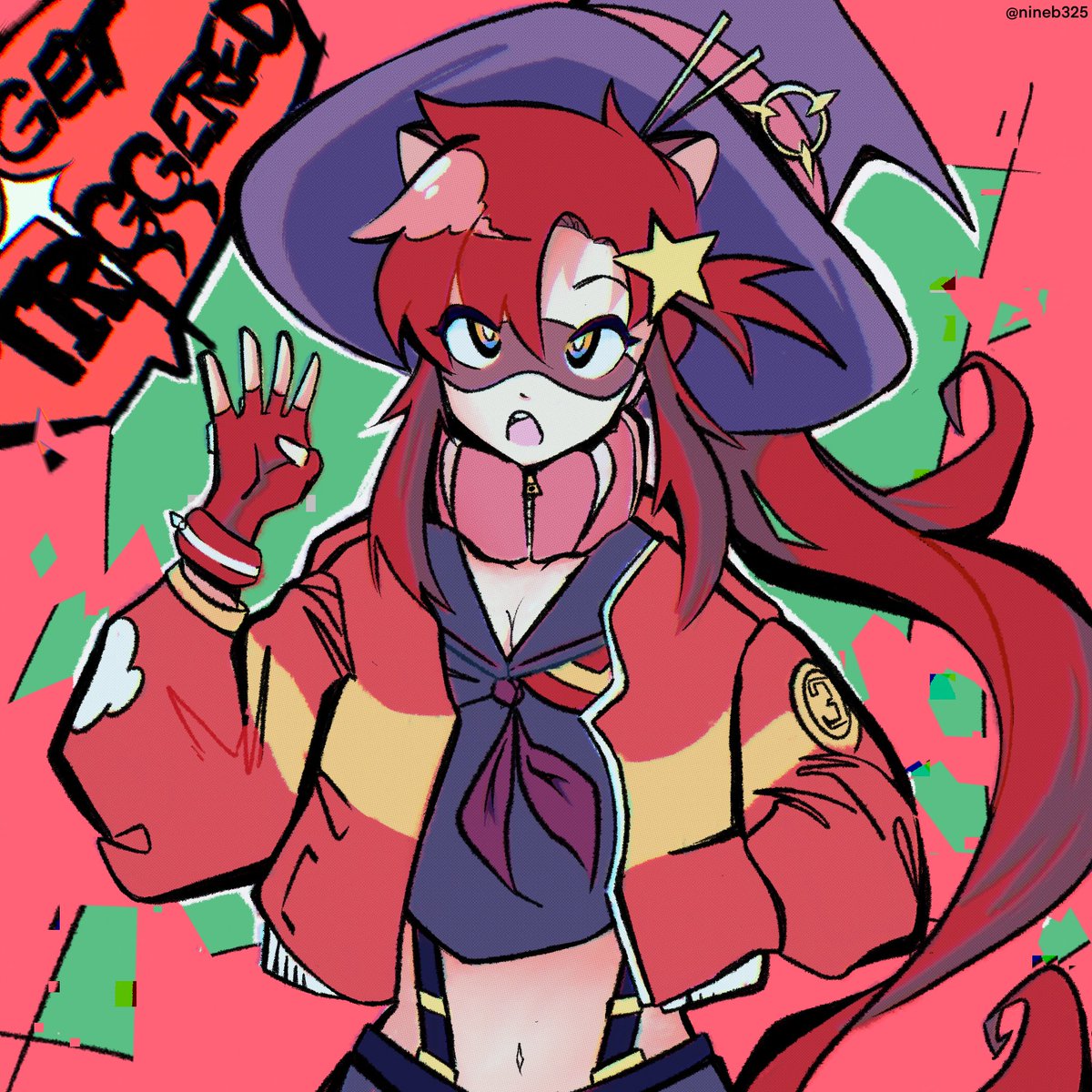 Nineb325's tweet photo. -G E T  T R I G G E R E D-

#art #Procreate #StudioTrigger https://t.co/jlLfUn088J