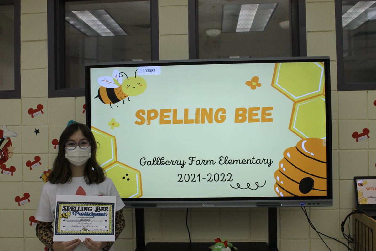 GallberryFarm's tweet photo. Congratulations to our Spelling Bee winner, Jordin Lopez and our runner up, Bella Holley.  Jordin will move on to compete in the county Spelling Bee.  All the contestants did a fantastic job!
#KeepitupCumberland #sharethegood @CumberlandCoSch https://t.co/aThWVRaQYy