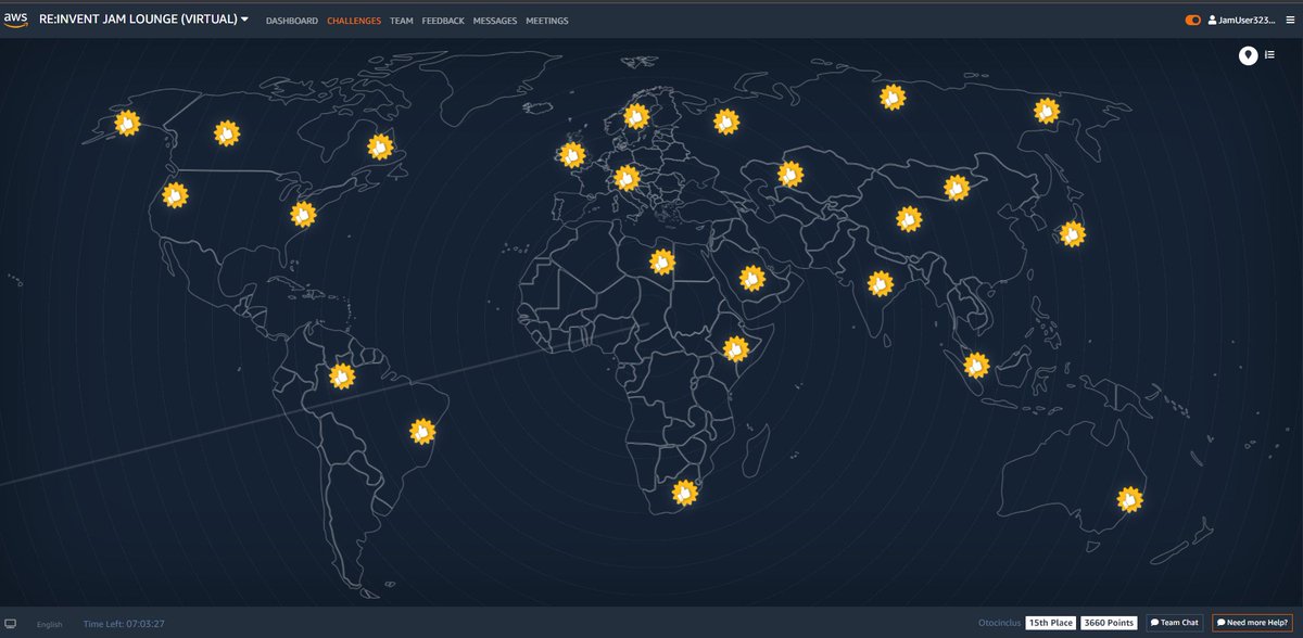cot_piyo's tweet image. ヒントなしに完走できた！#awsjam #awsreinvent2021