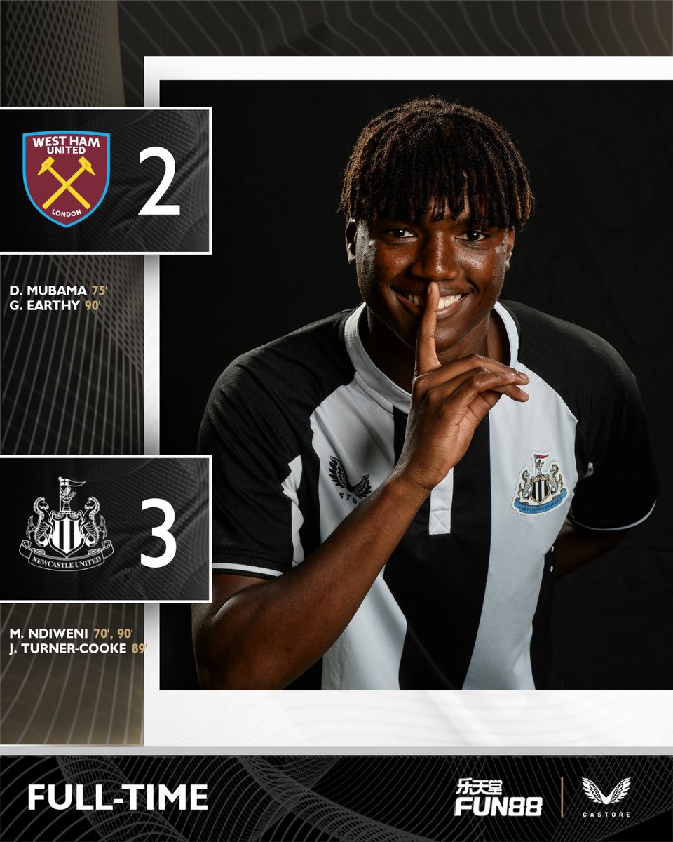 NUFC's tweet photo. 𝐈𝐍𝐓𝐎 𝐓𝐇𝐄 𝐍𝐄𝐗𝐓 𝐑𝐎𝐔𝐍𝐃! 🏆👊

#NUFC's U18s progress into the fourth round of the #FAYouthCup! ⚫️⚪️ https://t.co/En9SM775GH