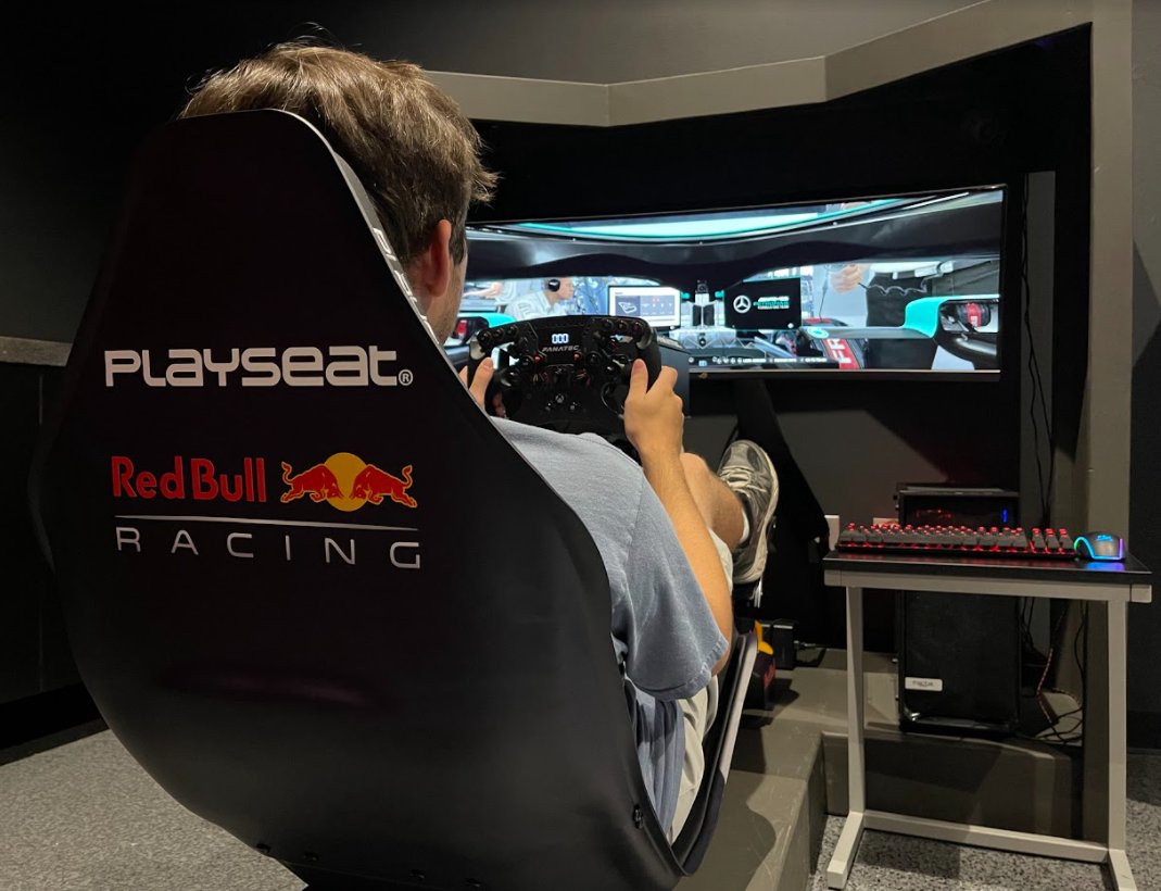 MetactixTeam's tweet photo. Who's excited for the final @F1 Grand Prix of 2021 this Sunday?👀

Stop into @GameArenaCBUS to get your practice laps in on the racing simulator! 

#FormulaOne #Racingsim #gaming #Esports #technology https://t.co/Wg1vfg9A9A