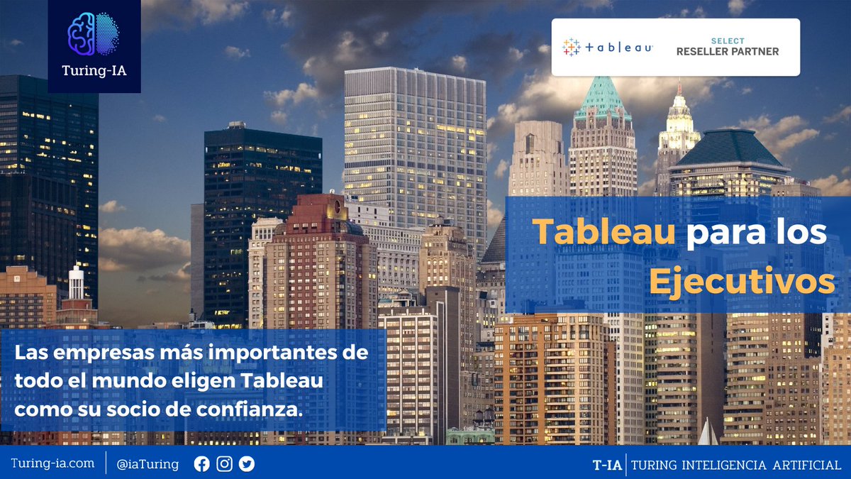 IaTuring's tweet image. isita Turin-ia.com y conoce como #Tableau te
ayuda a crear una cultura en la cual los datos
constituyen la base de la organización, ya que
determinan la forma en que las personas trabajan y
toman decisiones.
#LicenciamientoTableau
#ImplementacionTableau