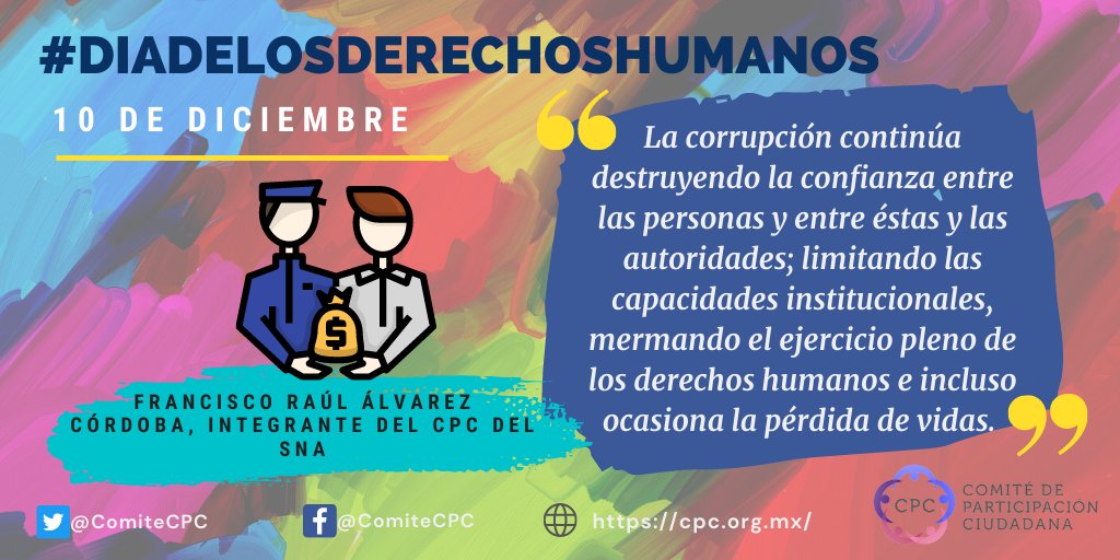Sabías que hoy se conmemora el #DíadelosDerechosHumanos❓ Conoce más detalles sobre este día y la relación entre #DerechosHumanos y #Corrupción 🧐