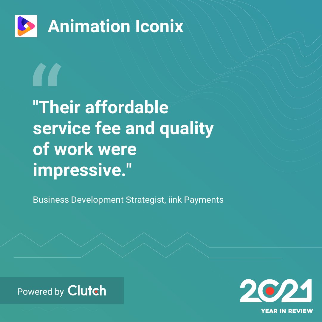 AnimationIconix's tweet photo. Client Testimonial 2021 Spotlight
Visit our website for an instant video quote. 
https://t.co/lMZTP45cHS

#artificialintelligence #ai #machinelearning #technology #datascience #deeplearning #python #programming #robotics #tech #coding #bigdata #iot #computerscience https://t.co/frogUkBFdv
