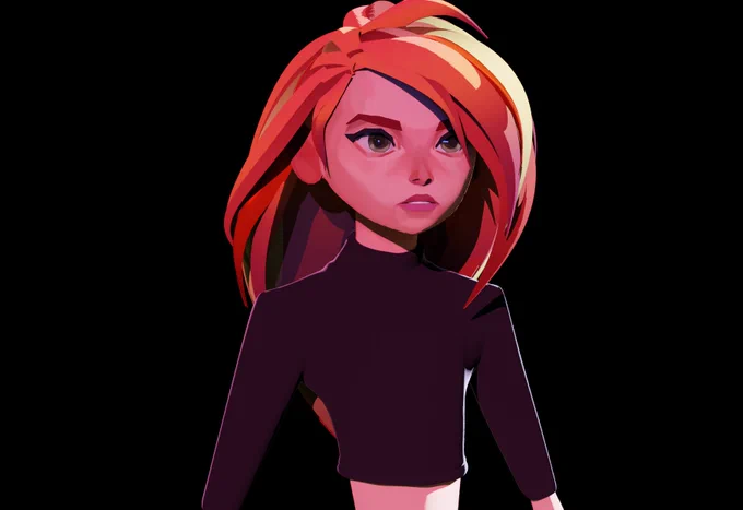 The fun part is that really stylized lighting works with it too.

I really want to play more with this style of 3D art 