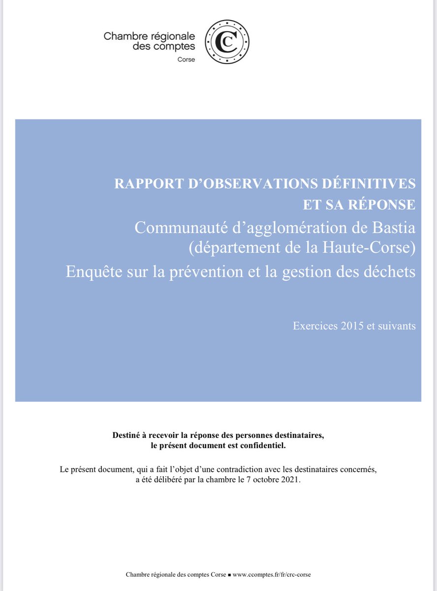 JeanZuccarelli's tweet photo. 2/2 @AggloBastia Nous y sommes favorables. Mais nous dénonçons une nouvelle fois la hausse brutale de la TEOM de 4,5 M€ frappant indistinctement l’ensemble des Bastiais avant tout effort d’économie alors que la mise en œuvre de la redevance spéciale sera partielle et graduelle. https://t.co/aDBayDdqp8