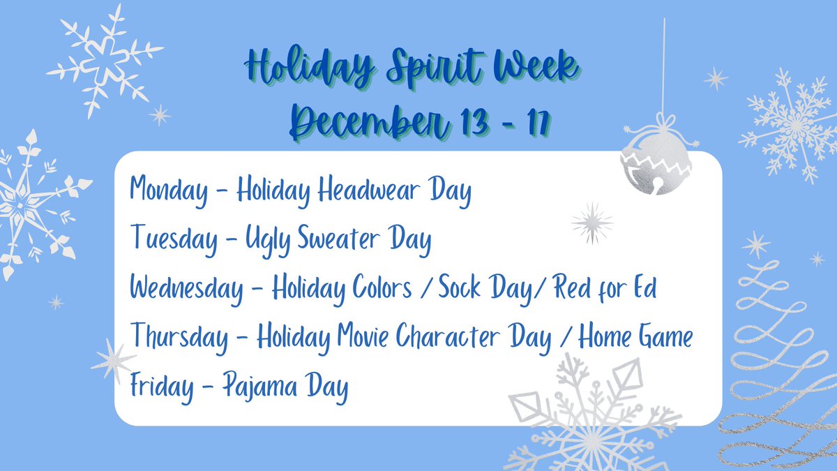 VikingSpec's tweet image. Holiday Spirit Fun next week, Vikings! ⛄️❄️🌲