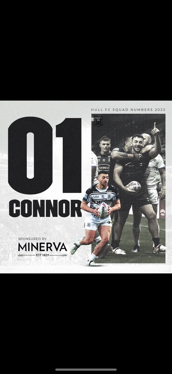 Jake Connor (@jakeconnor8) on Twitter photo #️⃣1⃣
Feeling very privileged to have kept the number one jersey for 2022! Can't wait for the new season to start & a big thanks to <a href="/minerva_hull/">Minerva Hull</a> for sponsoring me!
#COYH #️⃣1⃣
Feeling very privileged to have kept the number one jersey for 2022! Can't wait for the new season to start & a big thanks to <a href="/minerva_hull/">Minerva Hull</a> for sponsoring me!
#COYH