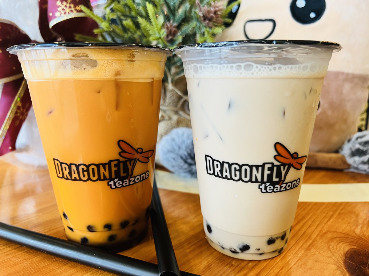 DragonflyTZone's tweet photo. Ubereats Deal: Buy One Original Milk Tea &amp; Or Thai Iced Tea &amp; Get One FREE (BOGO)! Valid until the end of December 🧋 https://t.co/DM1IwPKp2u