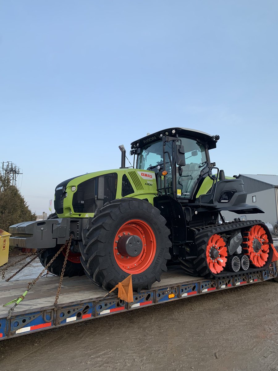 Our yard just got a new toy!!! #happyfriday #bebrighter #claas #gjsharvestcentre