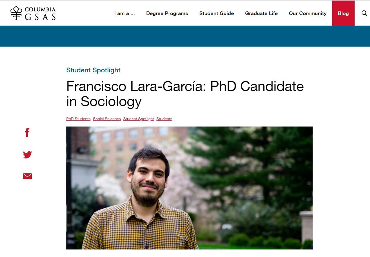 Francisco Lara (@fcolaragarcia) on Twitter photo Only 5% of graduate students at <a href="/Columbia/">Columbia University</a> are Latinx. I am one of those students. Columbia regularly features me in their publicity. This week they also threatened to fire me for going on strike. <a href="/SW_Columbia/">Student Workers of Columbia</a> #CUonStrike Only 5% of graduate students at <a href="/Columbia/">Columbia University</a> are Latinx. I am one of those students. Columbia regularly features me in their publicity. This week they also threatened to fire me for going on strike. <a href="/SW_Columbia/">Student Workers of Columbia</a> #CUonStrike