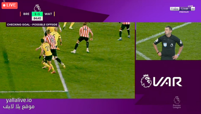 AsderHello's tweet photo. 1-1 Goal stands! #BREWAT https://t.co/QNQJHpsbfM