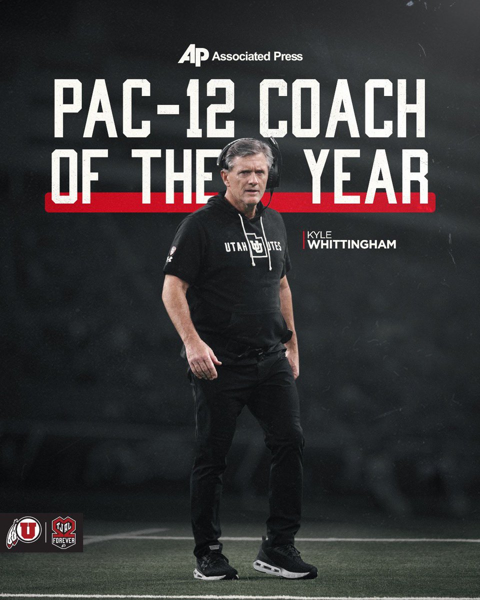 Utah_Football's tweet image. .@AP Pac-12 Coach of the Year

🐐