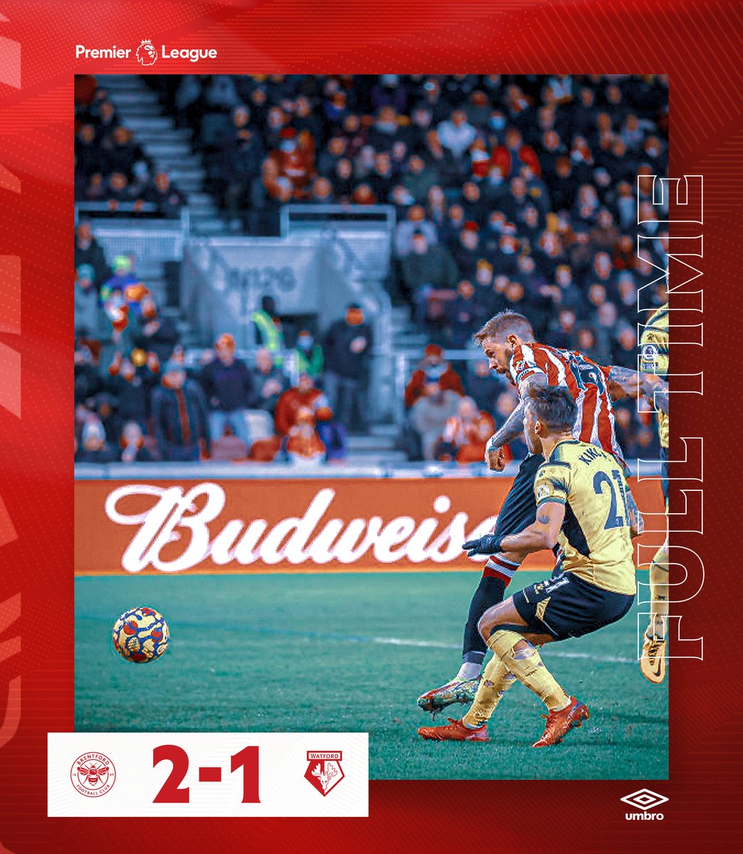 BrentfordFC's tweet photo. FOOTBALL. JUST FOOTBALL

THIS PLACE IS GOING OFF!

🐝 2-1 🟡
#BrentfordFC #BREWAT https://t.co/ihx4WD0xW4