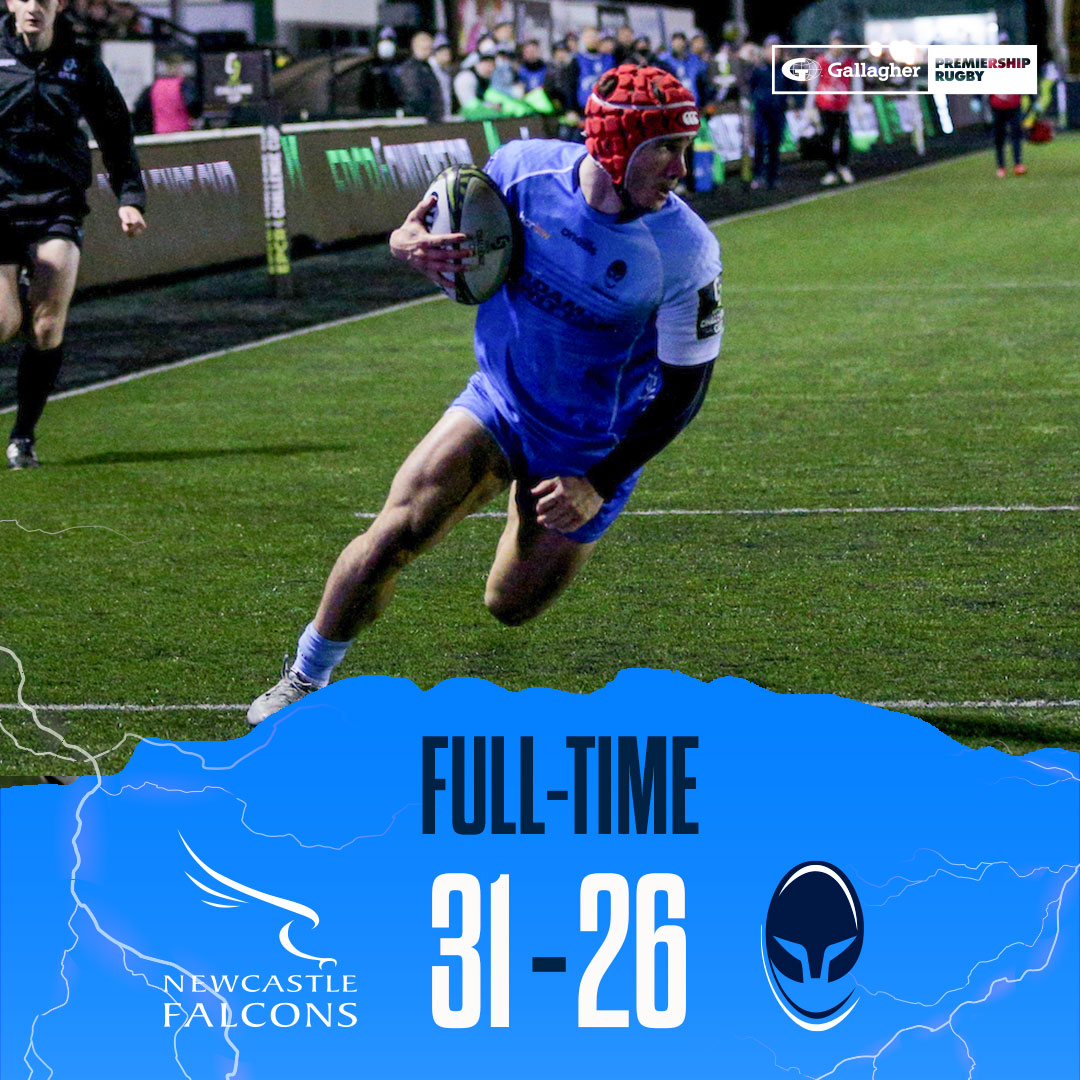 FT | Newcastle Falcons 31-26 Worcester Warriors 

We take home two points in our Euro opener.