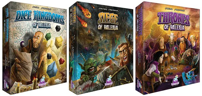 WE DID IT!!! Thrones of Valeria, Dice Kingdoms of Valeria, and Siege of Valeria fully funded, unlocked all stretch goals, and crushed all expectations. Thank you all for making this an AMAZING campaign!
