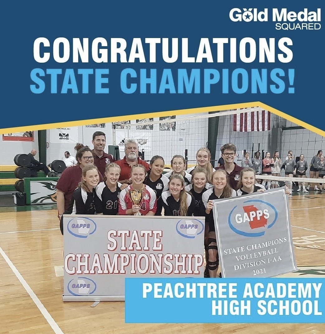 GMSvolleyball's tweet photo. We celebrate the outstanding achievements of @BothellHighSchool, Walla Walla Valley Academy High School, Peachtree Academy High School, and Musselman High School. 

#GoldMedalSquared #VolleyballChampions #VolleyballCoaching #VolleyballCamps #VolleyballClinics #GMSPlus https://t.co/fhL4vwDwc7