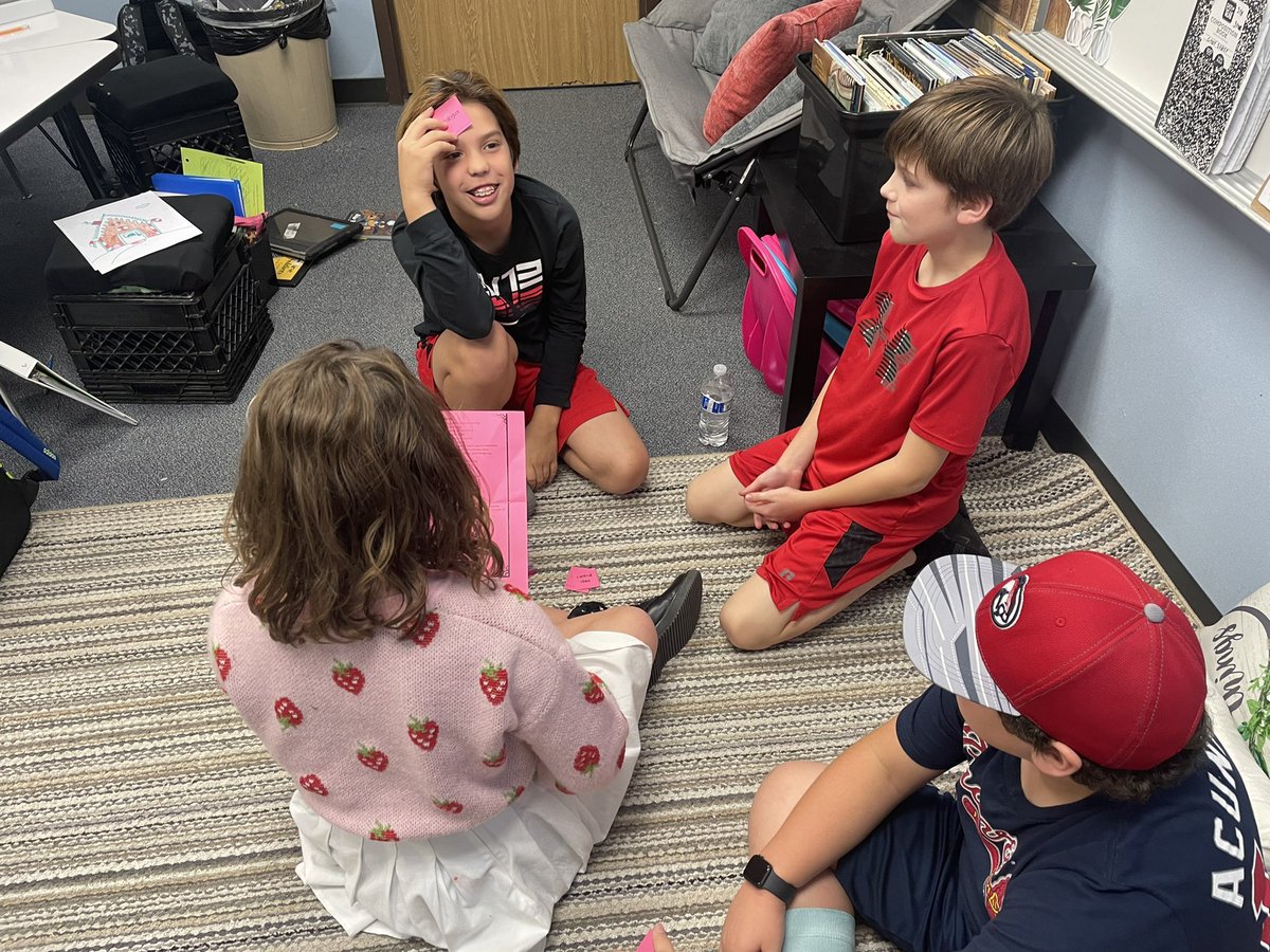 Mrs_K_Scrib's tweet photo. Academic vocabulary “heads up” game! A fun way to fit in the tricky STAAR lingo. #staarvocab #collaborative https://t.co/nNLQG8NyJY