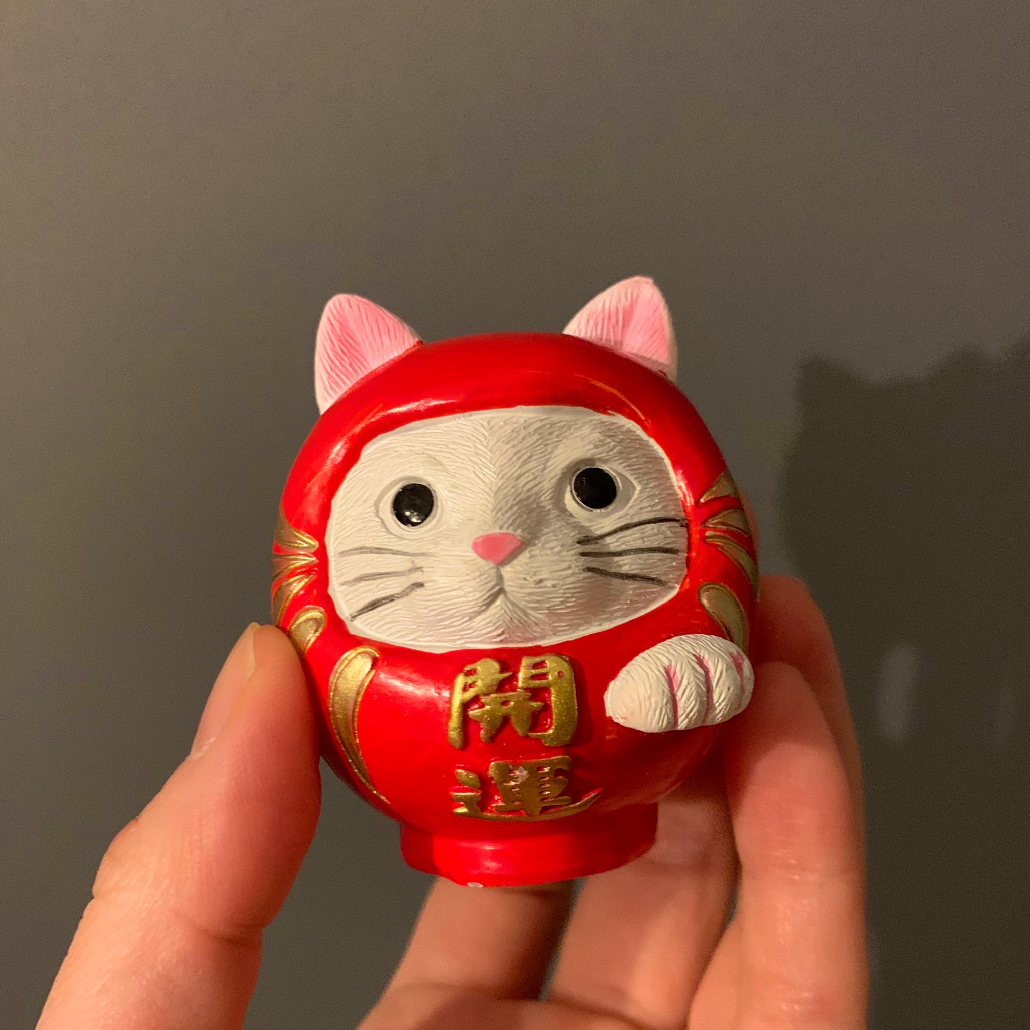 原田サブちあき みんなー 百均に売ってた猫のだるま 白猫だから色さえ塗れば自分の家の猫にできるぞー T Co 2g2oku0qef Twitter