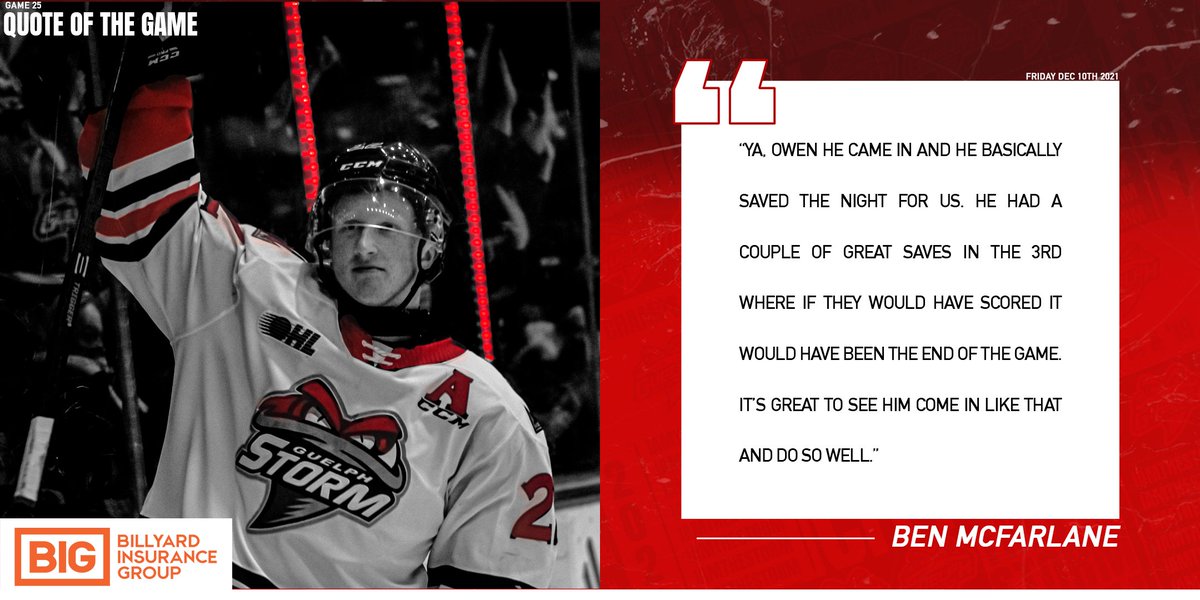 Storm_City's tweet photo. Here's your quote of the game from Ben McFarlane presented by @billyardins.

#StormCity | #IamtheStorm https://t.co/BSGPpRcOiz