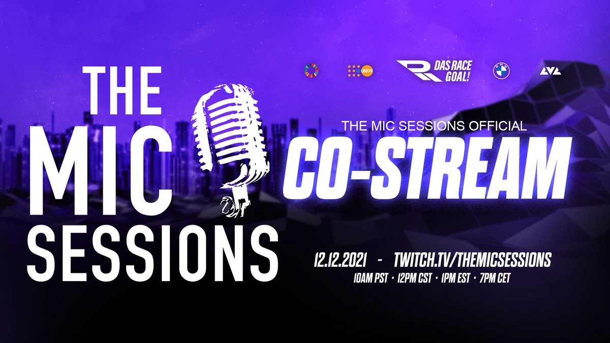 themicsessions's tweet photo. RT live this Sunday ----> https://t.co/ukMMsN37YX co stream with @das_race and @lvlglobal feat. @fanahues @theartisthope and Ravina on @Twitch to support the @UNFPA ! https://t.co/o6mZzd1oBx