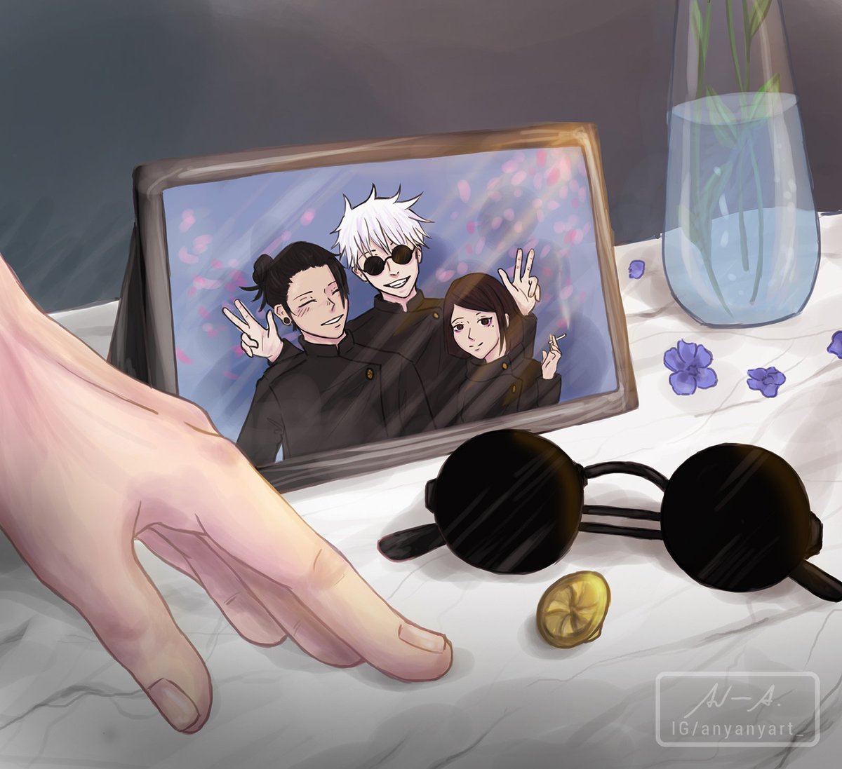 adrianaafz_'s tweet photo. Day 4 • Memories
#GojoWeek2021 #JujutsuKaisen #Sashisu #五夏 https://t.co/LYDAhxeLiy