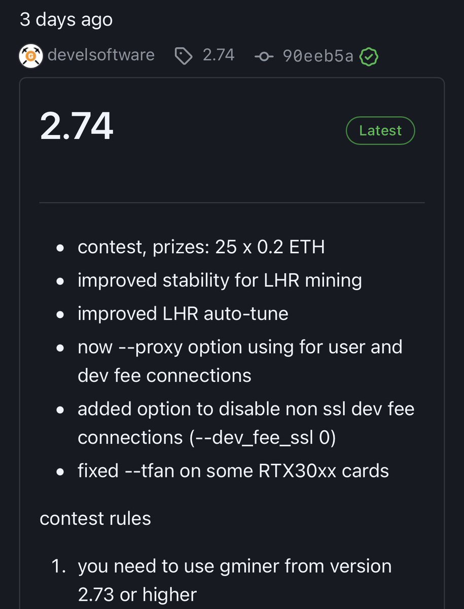 ExxtremeTech's tweet photo. Gminer is giving away .2 ETH to 25 wallets.  To participate mine any algo using 2.73 or newer for at least 168 hours during this month #eth #ethmining #cryptocurrency #gminer https://t.co/TvMese5LEL