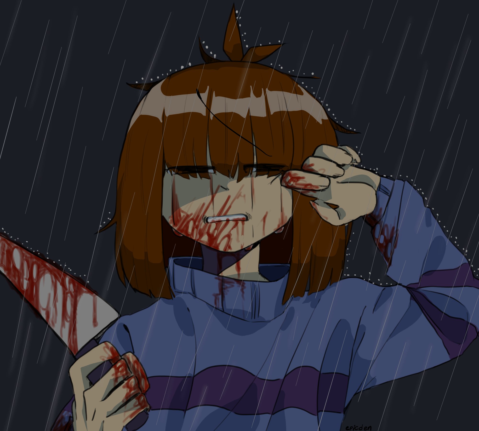 e p i c d e n 🪓 ~ on X: “Frisk! you crying? #frisk #undertale 