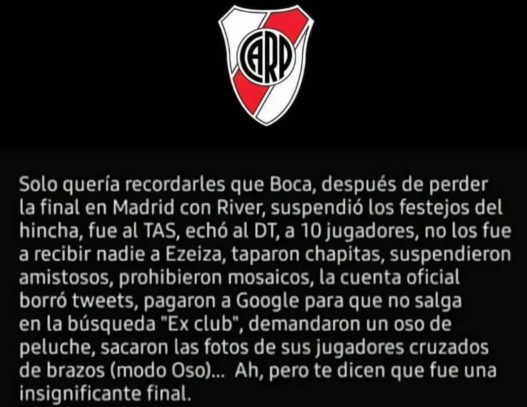PoliticaEnRiver's tweet photo. Dejamos esto por acá https://t.co/h98vtlvXAD