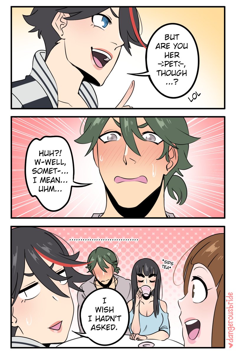 dangerousbride's tweet photo. Pet ⛓🙇 #KillLaKill https://t.co/GsSWHnKFDN