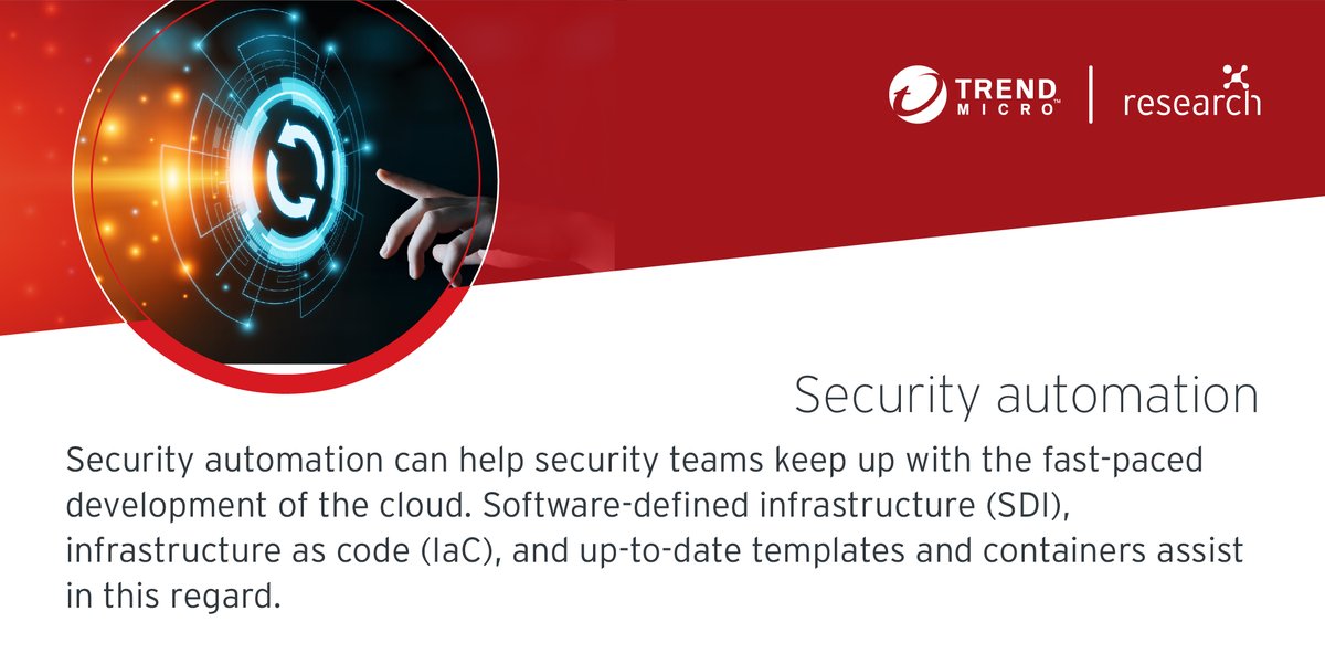 trendai_RSRCH's tweet image. Organizations have the ability to mitigate and minimize the occurrence of #cloud #misconfigurations. 

One way is through automation to lessen the burden on their security team. Other tactics: research.trendmicro.com/3xFHl1M