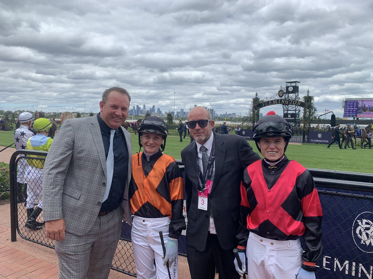 RacingCmb's tweet photo. Super run from both DIAMONDS and CHOSEN BLONDE...didn't quite get there today but terrific effort 🏇🧡🖤

@ChrisBieg @jamieleekah07 @CWilliamsJockey @FlemingtonVRC @FriendsofMrEd https://t.co/bLurfRWQOp