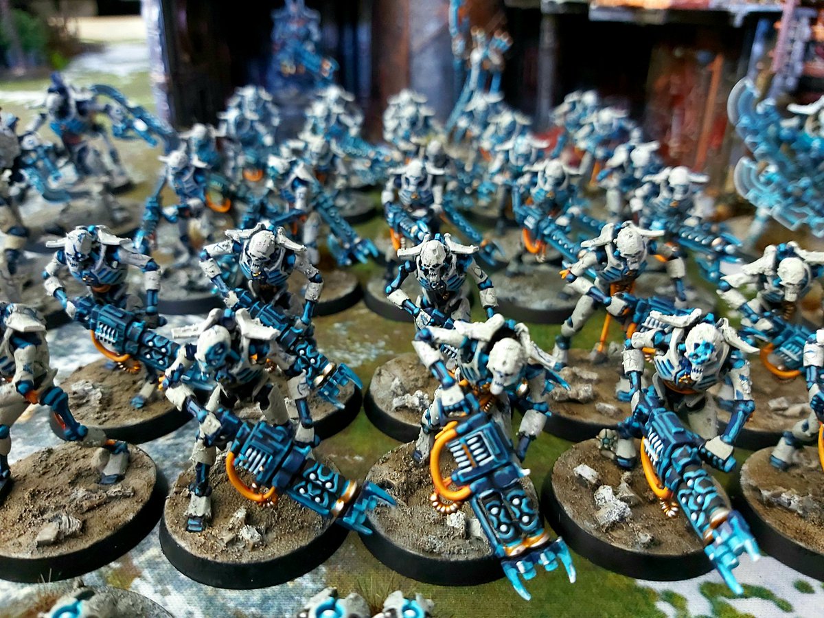 NightHorrible's tweet photo. #Necrons Legion assembling 💀

Waiting on that #Worldscour Battleforce to arrive so I can take the list up to 2k ✌

Got a draw result vs Astra Militarum at 1200pt level, awesome game 🤘

#WarhammerCommunity
#GamesWorkshop
#Warhammer
#40k https://t.co/5cFMNHiNLd