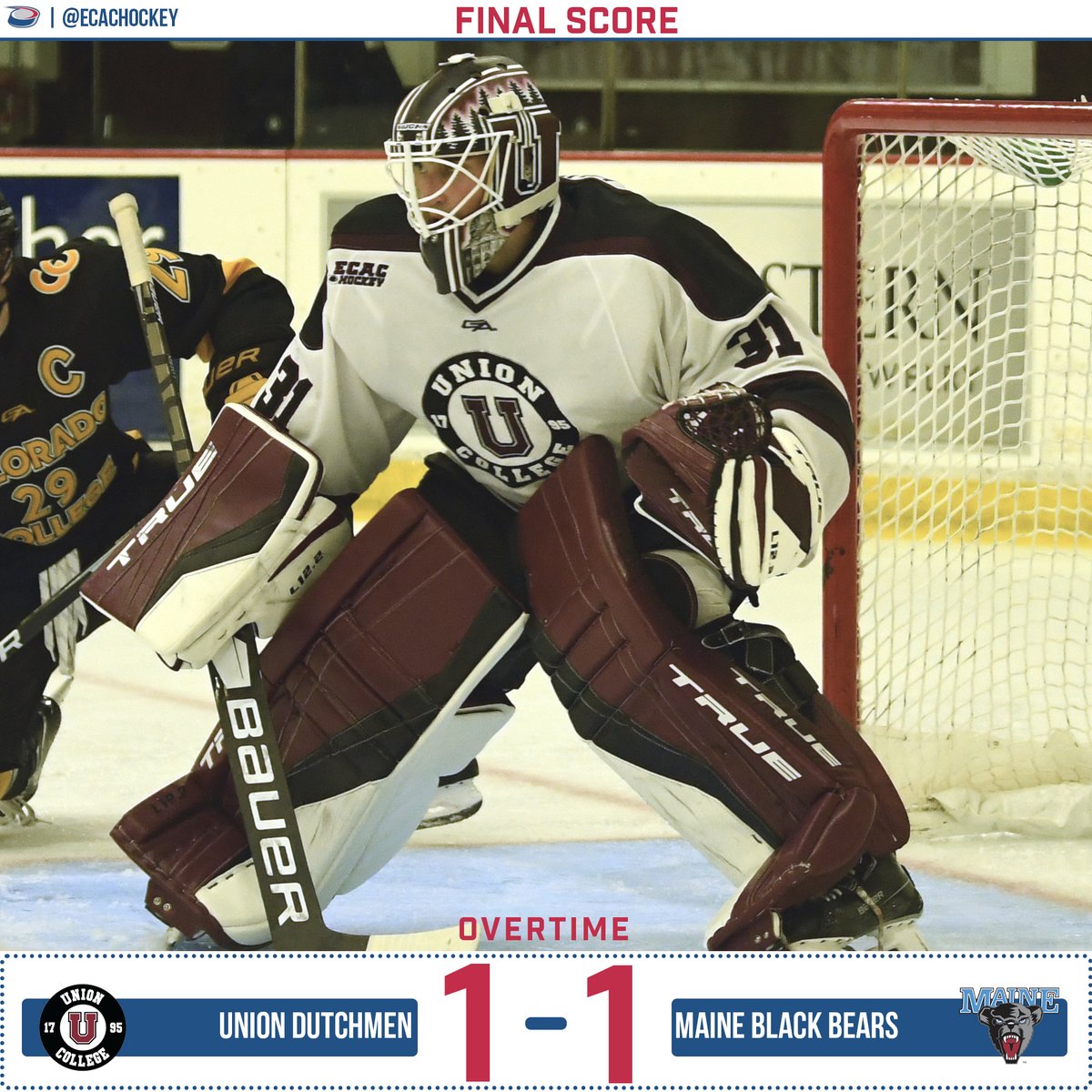 It's just the Connor Murphy show.

The <a href="/Unionmhockey/">Union College Men's Hockey</a> made FIFTY ONE (yes, 51!!!) saves to give the Dutchmen a tie at Maine. Colin Graf scored the Union goal, a game-tying tally in the third.

#ECACHockey | #GoU