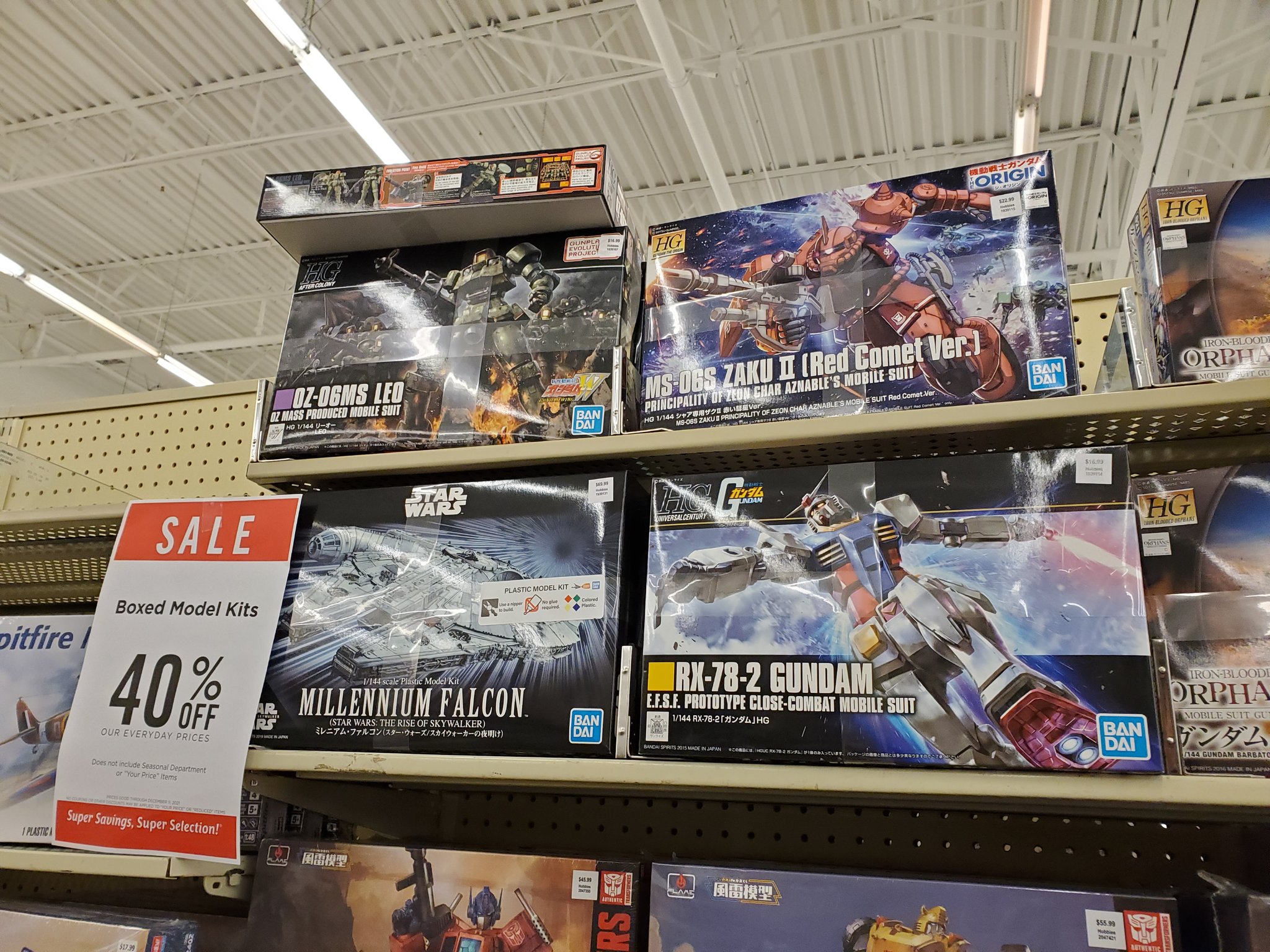 Gundam Model Kit, Hobby Lobby