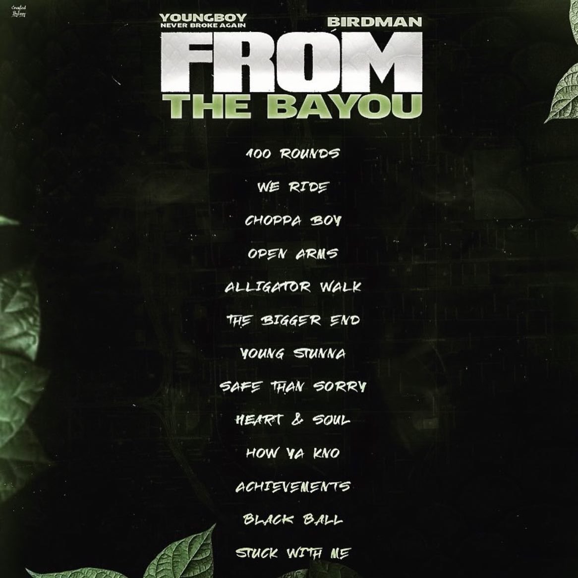NBA Youngboy x <a href="/BIRDMAN5STAR/">BIRDMAN</a> “FROM THE BAYOU” OUT NOW! I produced track #8 “Safe Than Sorry” with the gang! Forever grateful🤯