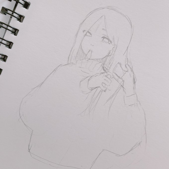 三つ編みする蘭ちゃんとからくがきたち 