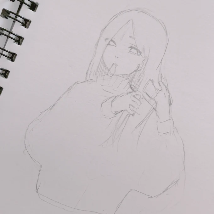 三つ編みする蘭ちゃんとからくがきたち 