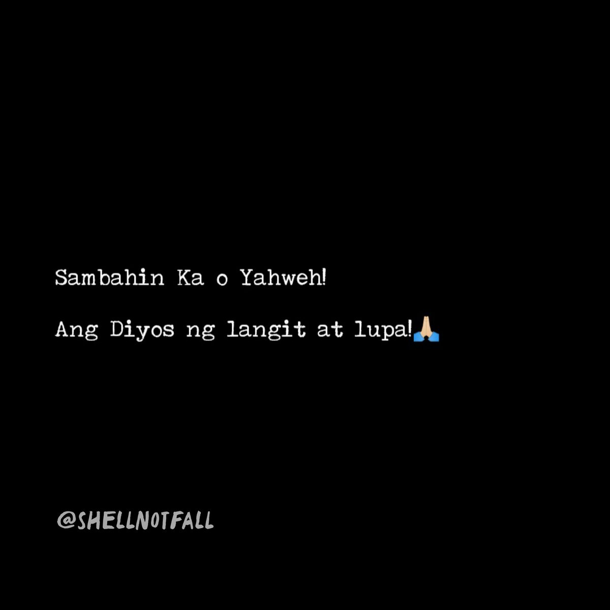shellnotfall's tweet photo. Sambahin Ka aming Diyos!
The Maker of heaven and earth!
Walang Kang katulad! Amen!
#shellnotfall https://t.co/DjSLuxcxKT